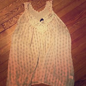 Chiffon long tank top